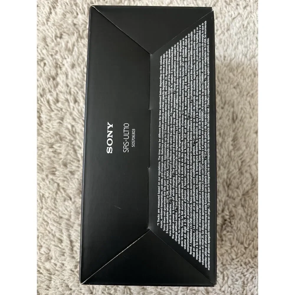 Sony ULT Field 1 Wireless Portable Bluetooth Speaker Black -New